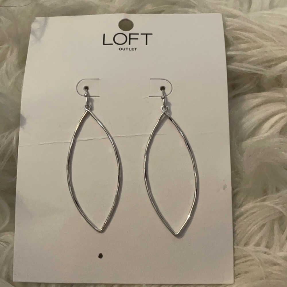 Brand new silver dangle he earrings from loft